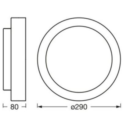 Osram - Stropní svítidlo ORBIS MADRID 2xE27/10W/230V pr. 29 cm bílá