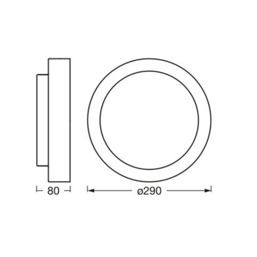 Osram - Stropní svítidlo ORBIS MADRID 2xE27/10W/230V pr. 29 cm bílá