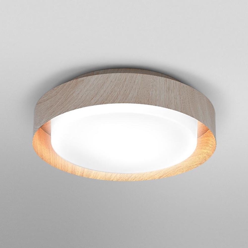 Osram - Stropní svítidlo ORBIS MADRID 2xE27/10W/230V pr. 29 cm dekor dřeva