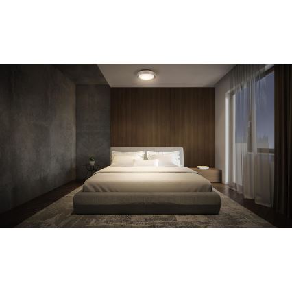 Osram - Stropní svítidlo ORBIS MADRID 2xE27/10W/230V pr. 29 cm matný chrom