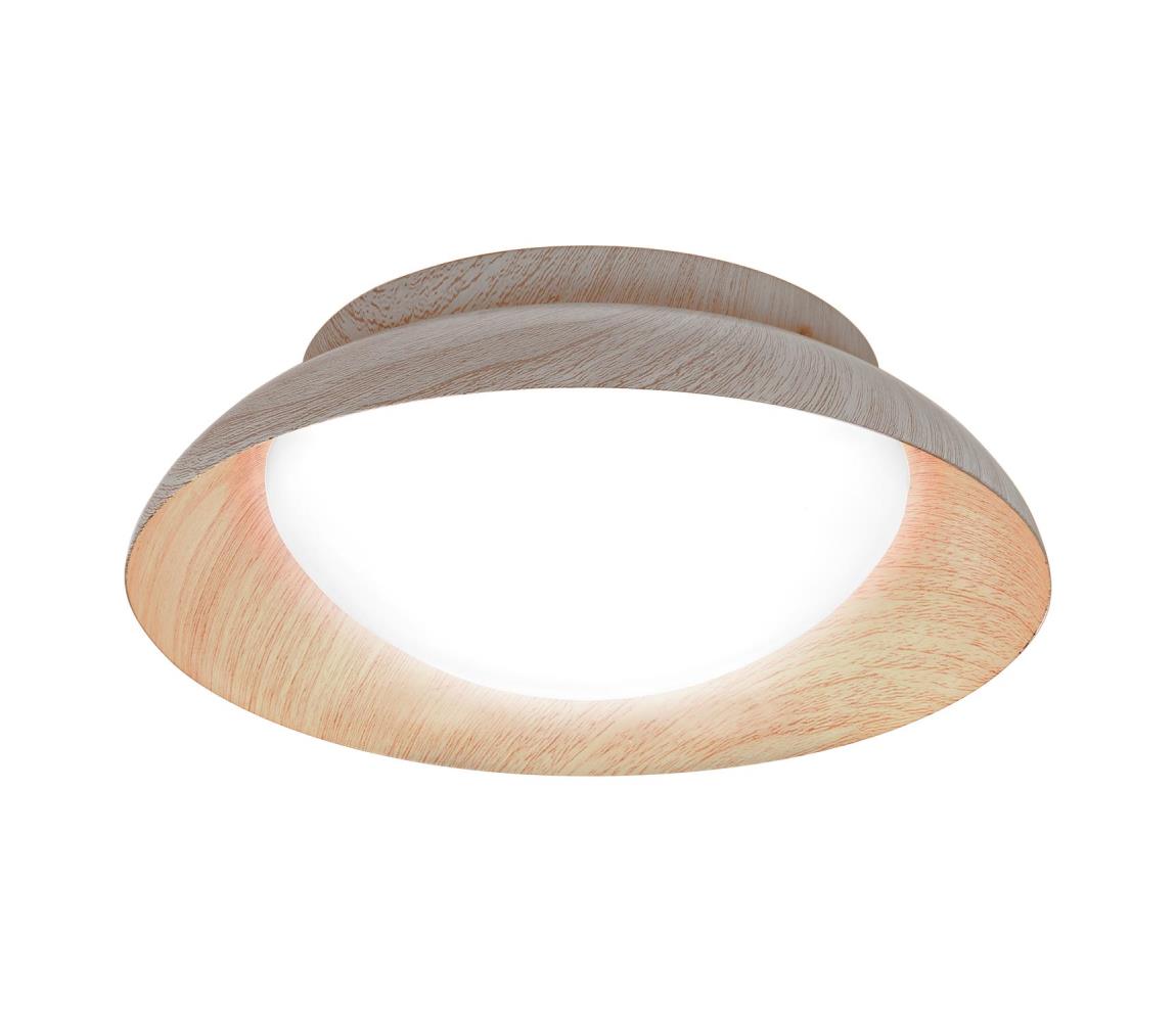Osram - Stropní svítidlo ORBIS MILAN 2xE27/10W/230V pr. 30,5 cm dekor dřeva 4099854449321 Hnědá