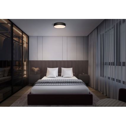 Osram - Stropní svítidlo ORBIS PARIS 1xE27/25W/230V pr. 30 cm černá