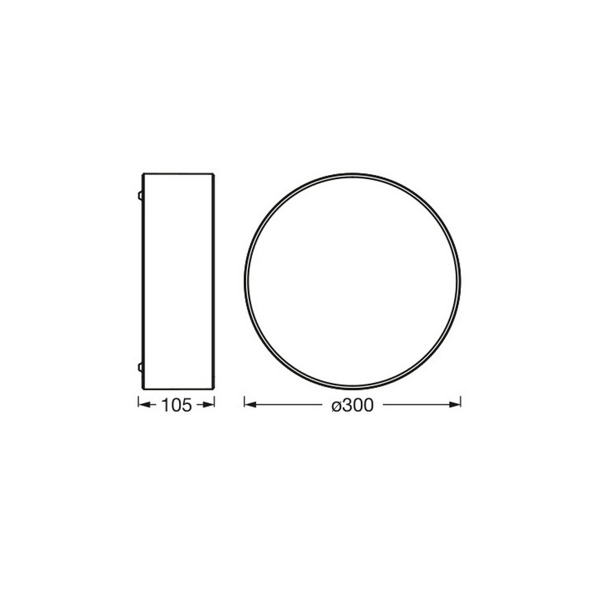 Osram - Stropní svítidlo ORBIS PARIS 1xE27/25W/230V pr. 30 cm hnědá