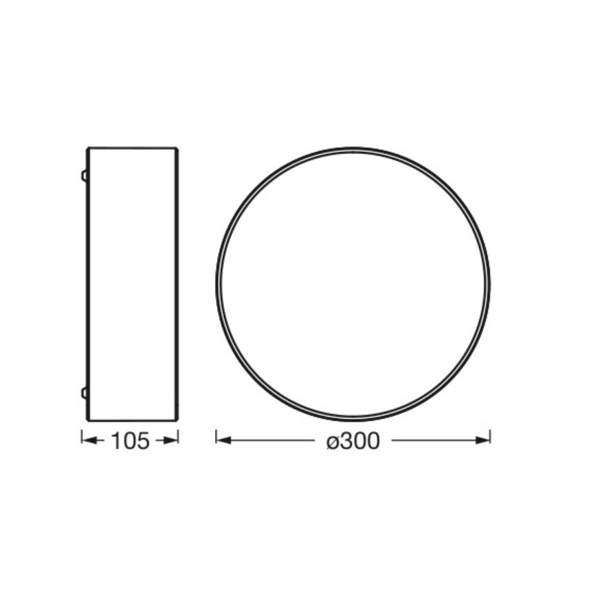 Osram - Stropní svítidlo ORBIS PARIS 1xE27/25W/230V pr. 30 cm krémová