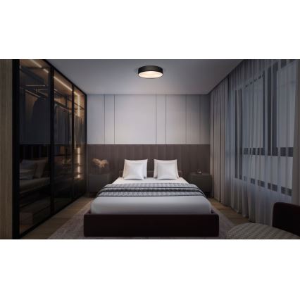 Osram - Stropní svítidlo ORBIS PARIS 2xE27/25W/230V pr. 40 cm černá