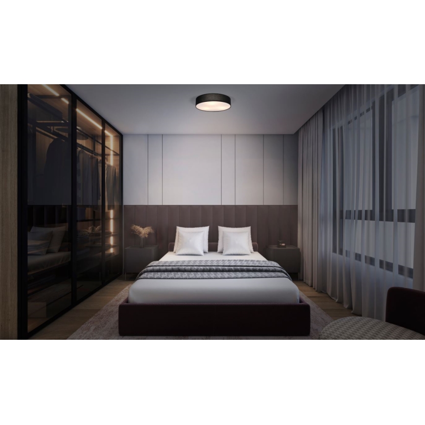 Osram - Stropní svítidlo ORBIS PARIS 2xE27/25W/230V pr. 40 cm černá