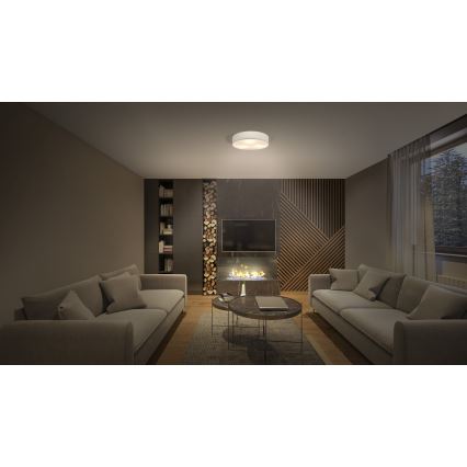 Osram - Stropní svítidlo ORBIS PARIS 2xE27/25W/230V pr. 40 cm krémová