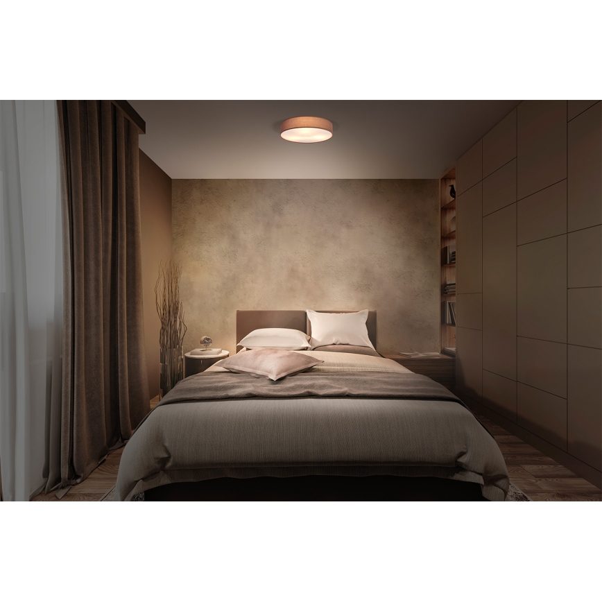 Osram - Stropní svítidlo ORBIS PARIS 3xE27/15W/230V pr. 48 cm hnědá