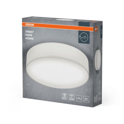 Osram - Stropní svítidlo ORBIS PARIS 3xE27/25W/230V pr. 48 cm bílá