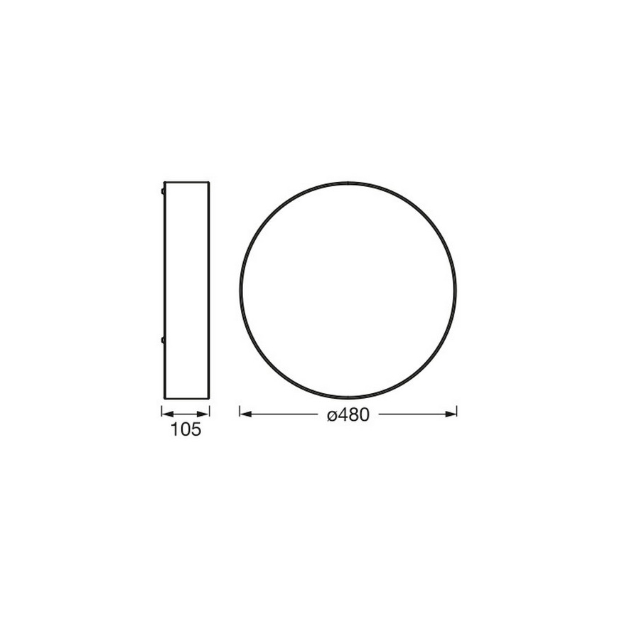 Osram - Stropní svítidlo ORBIS PARIS 3xE27/25W/230V pr. 48 cm krémová
