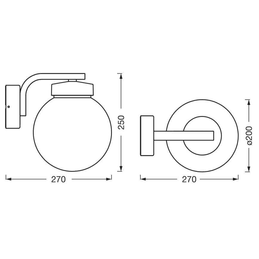 Osram - Venkovní nástěnná lampa ENDURA CLASSIC 1xE27/40W/230V IP54 antracit