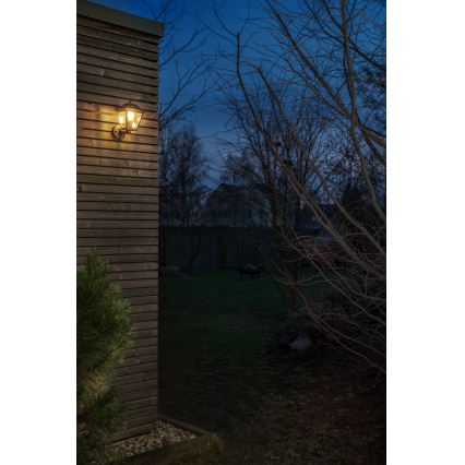 Osram - Venkovní nástěnná lampa TRADITION UP 1xE27/60W/230V IP44 patina/zlatá