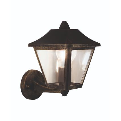 Osram - Venkovní nástěnná lampa TRADITION UP 1xE27/60W/230V IP44 patina/zlatá