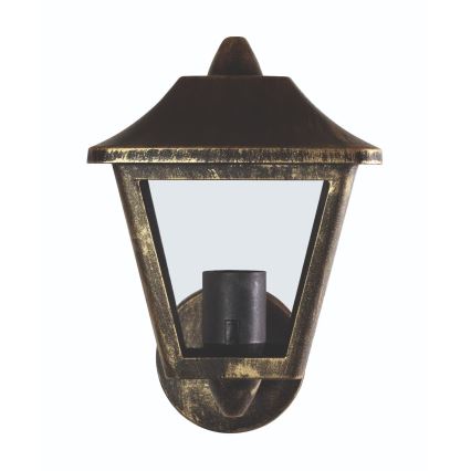 Osram - Venkovní nástěnná lampa TRADITION UP 1xE27/60W/230V IP44 patina/zlatá