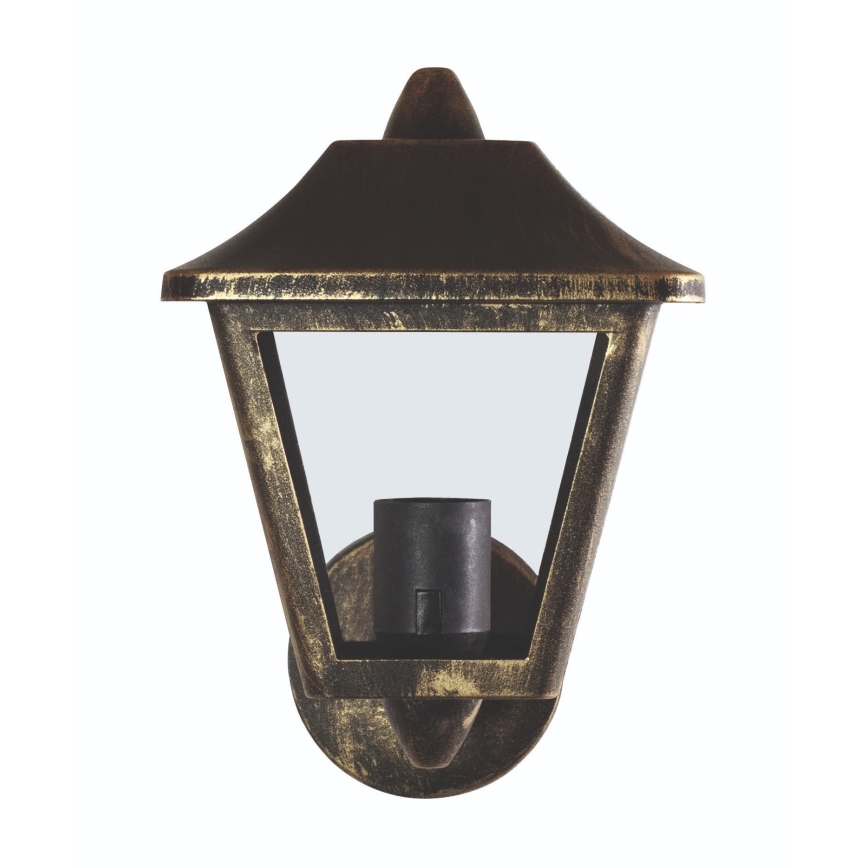 Osram - Venkovní nástěnná lampa TRADITION UP 1xE27/60W/230V IP44 patina/zlatá