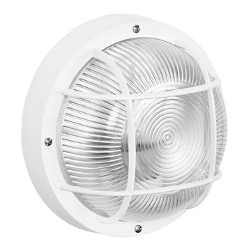 Osram - Venkovní nástěnné svítidlo BULKHEAD 1xE27/10W/230V pr. 19 cm IP54 bílá