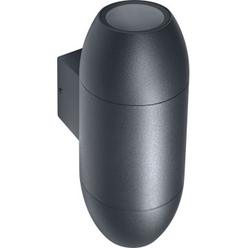 Osram - Venkovní nástěnné svítidlo CANNON 2xGU10/35W/230V IP44 antracit