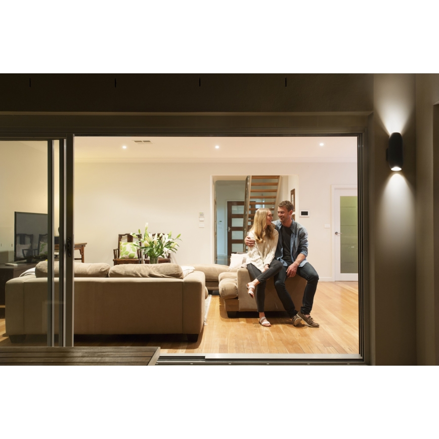 Osram - Venkovní nástěnné svítidlo CANNON 2xGU10/35W/230V IP44 antracit