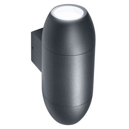 Osram - Venkovní nástěnné svítidlo CANNON 2xGU10/35W/230V IP44 antracit