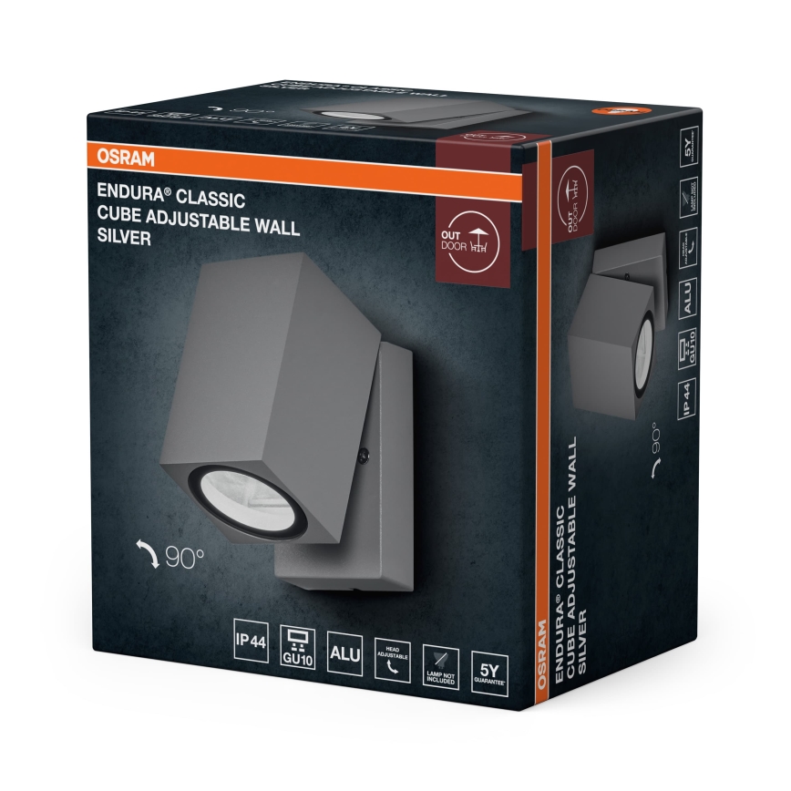 Osram - Venkovní nástěnné svítidlo ENDURA CLASSIC 1xGU10/35W/230V IP44 šedá