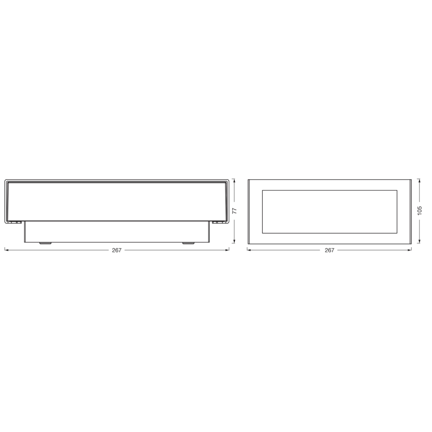 Osram - Venkovní nástěnné svítidlo ENDURA STYLE LED/10W/230V IP54 antracit