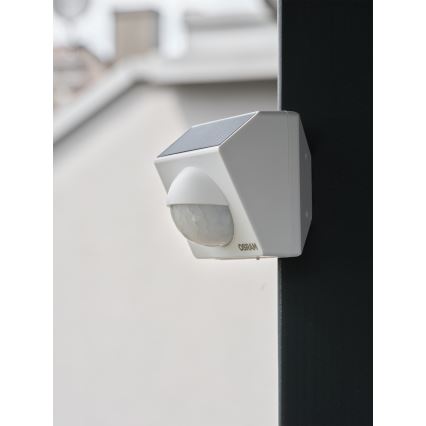 Osram - Venkovní solární senzor pohybu SMART+ 3,7V bílá IP65 Wi-Fi 800 mAh