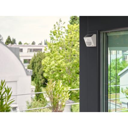Osram - Venkovní solární senzor pohybu SMART+ 3,7V bílá IP65 Wi-Fi 800 mAh