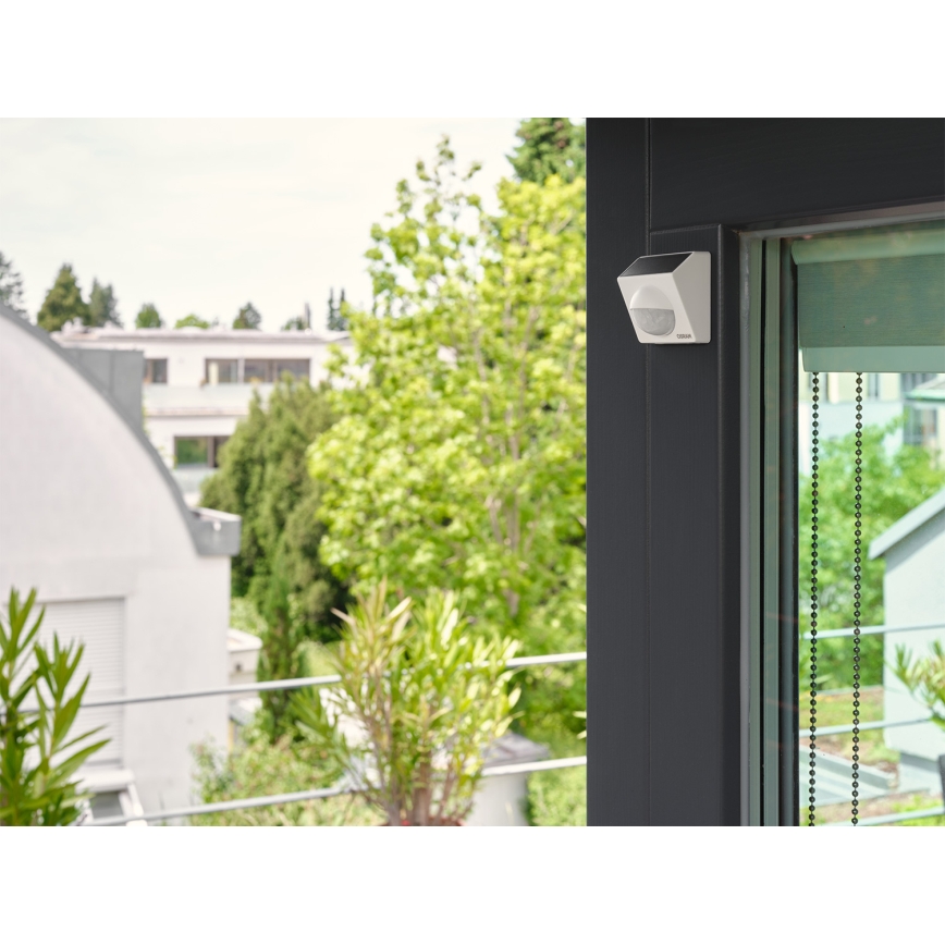 Osram - Venkovní solární senzor pohybu SMART+ 3,7V bílá IP65 Wi-Fi 800 mAh