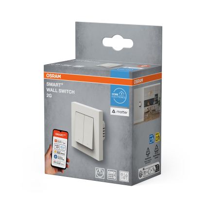 Osram - Vypínač 2-tlačítkový SMART+ MATTER 230V Wi-Fi