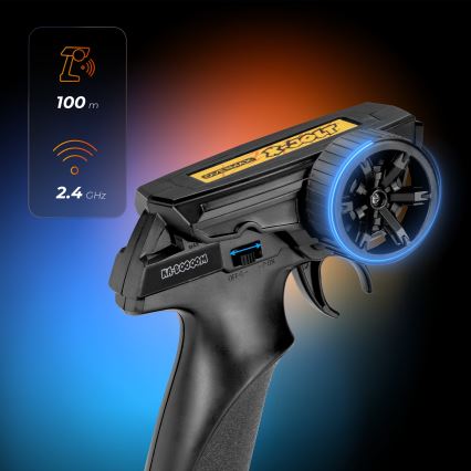 Overmax - RC auto na dálkové ovládání X-JOLT 1000 mAh černá/žlutá