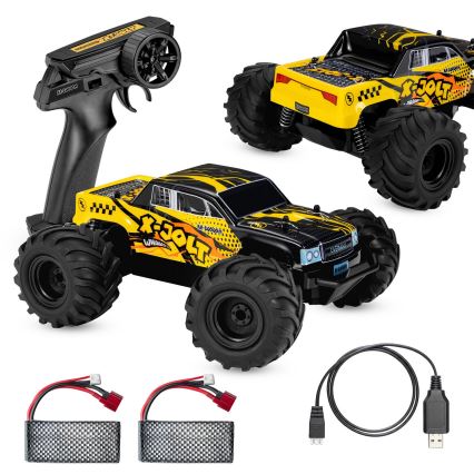 Overmax - RC auto na dálkové ovládání X-JOLT 1000 mAh černá/žlutá