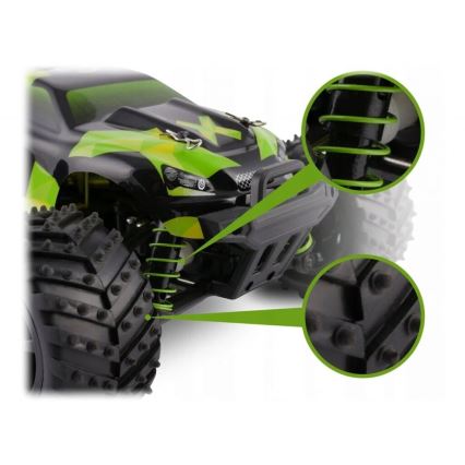 Overmax - RC auto na dálkové ovládání X-MONSTER 3.0 1700 mAh Black/Green