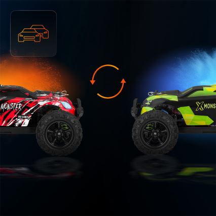 Overmax - RC auto na dálkové ovládání X-MONSTER 3.5 1700 mAh černá/červená/zelená