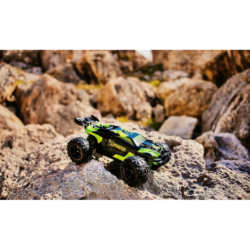 Overmax - RC auto na dálkové ovládání X-MONSTER 3.5 1700 mAh černá/červená/zelená