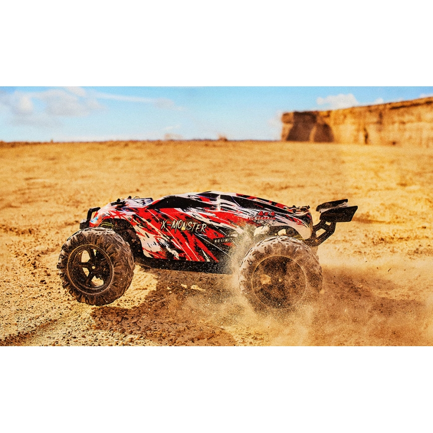 Overmax - RC auto na dálkové ovládání X-MONSTER 3.5 1700 mAh černá/červená/zelená