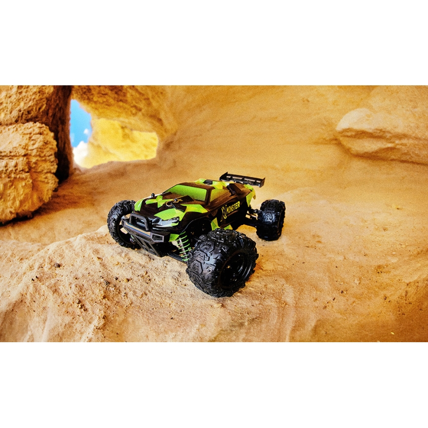 Overmax - RC auto na dálkové ovládání X-MONSTER 3.5 1700 mAh černá/červená/zelená
