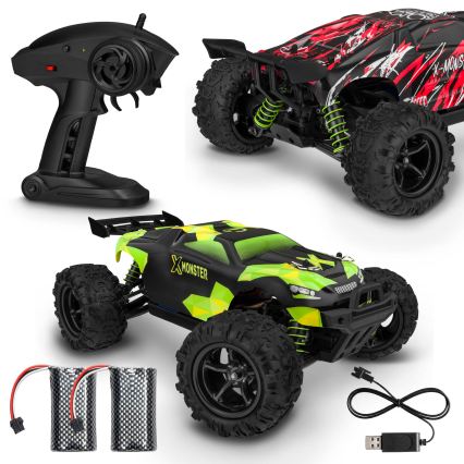 Overmax - RC auto na dálkové ovládání X-MONSTER 3.5 1700 mAh černá/červená/zelená