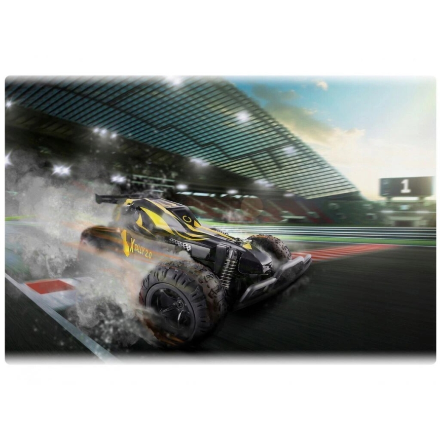 Overmax - RC auto na dálkové ovládání X-RALLY 2.0 1200 mAh Black/Yellow