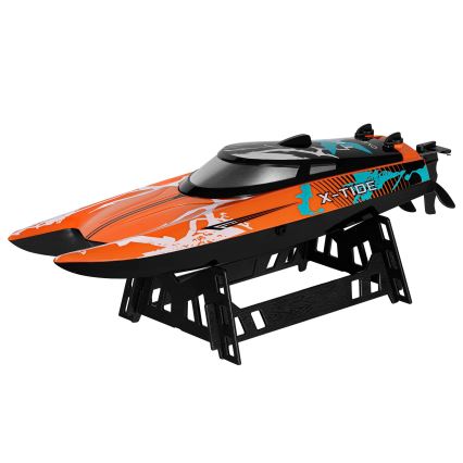 Overmax - RC člun na dálkové ovládání X-TIDE 2400 mAh černá/oranžová