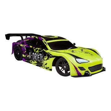 Overmax - RC drift auto na dálkové ovládání X-DRIFT 1000 mAh žlutá/fialová