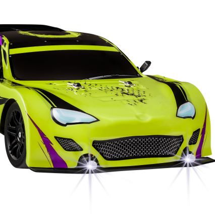 Overmax - RC drift auto na dálkové ovládání X-DRIFT 1000 mAh žlutá/fialová