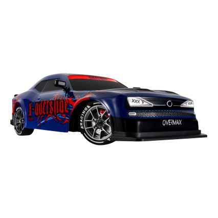 Overmax - RC drift auto na dálkové ovládání X-OVERSLIDE 1000 mAh černá/zelená/modrá/červená