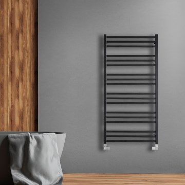 P.M.H. AV4B - Koupelnový žebříkový radiátor AVENTO 567W 121 cm černá