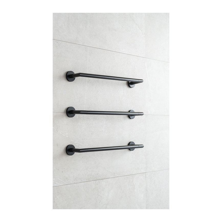 P.M.H. IN1B-R - Elektrický sušák na ručníky INGA 17W/230V 85,9 cm IP44 pravá/černá