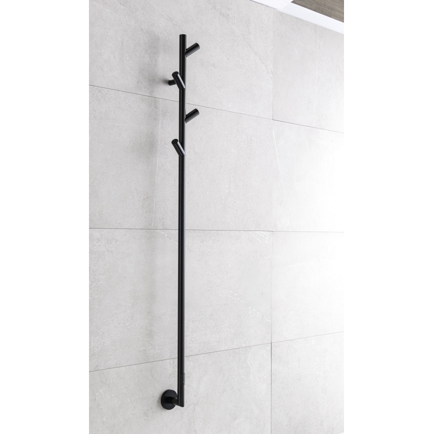 P.M.H. LS1B - Elektrický sušák na ručníky LISA 24W/230V 170 cm IP44 černá