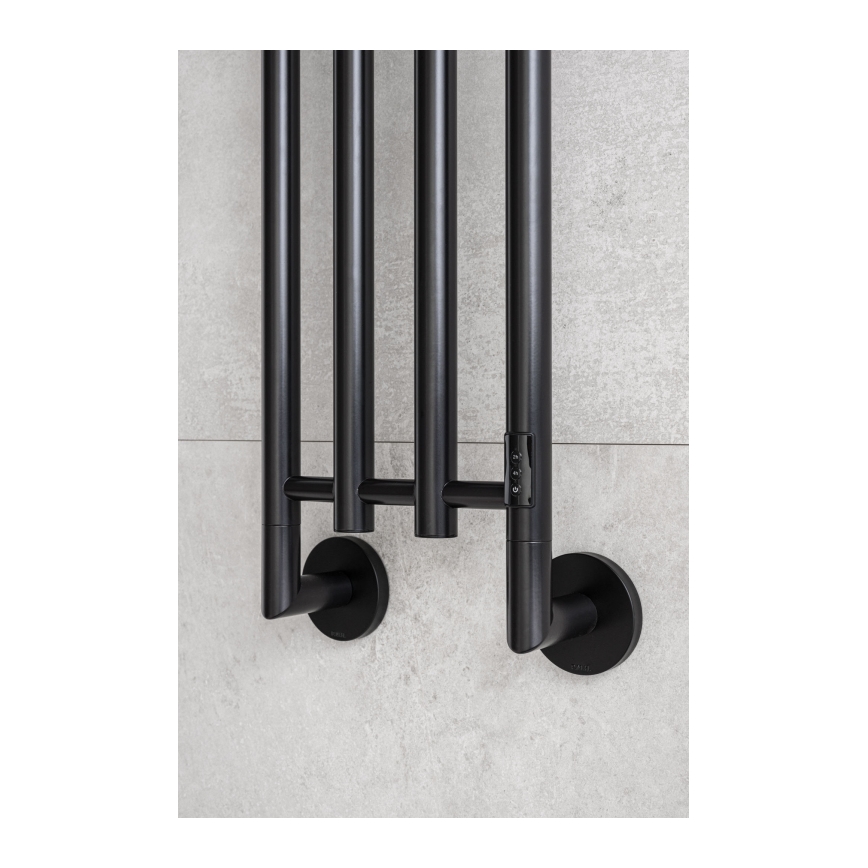 P.M.H. MO1B-R - Elektrický sušák na ručníky MONA 93W/230V 153,3 cm IP44 černá