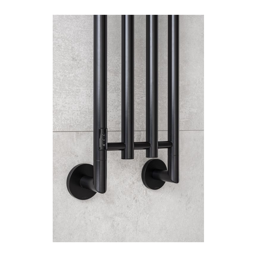 P.M.H. MO1B-RK - Elektrický sušák na ručníky MONA 93W/230V 153,3 cm IP44 černá