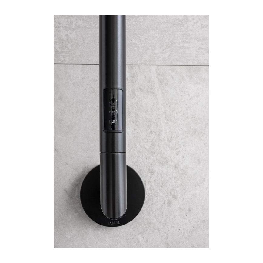 P.M.H. OL1B - Elektrický sušák na ručníky OLE 24W/230V 170 cm IP44 černá