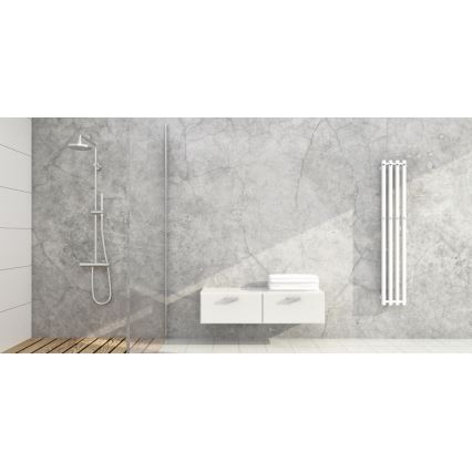P.M.H. P2W/4 - Koupelnový žebříkový radiátor PLUTO 406W 150 cm bílá