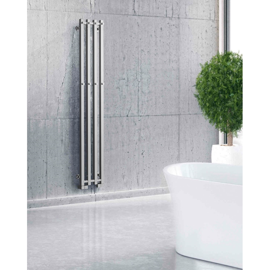P.M.H. PX2C/4 - Koupelnový žebříkový radiátor PLUTO X 350W 150 cm lesklý chrom
